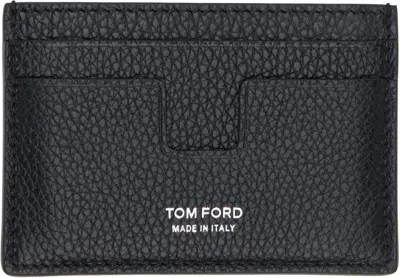 TOM FORD BLACK GRAIN LEATHER CLASSIC CARD HOLDER