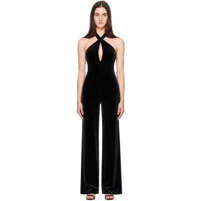 Tom Ford Black Halter Neck Twist Front Jumpsuit