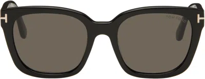 Tom Ford Black Haylay Sunglasses In Green
