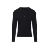 Tom Ford Long-sleeved Henley Top With Buttoned Placket And Fitted Silhouette In Black
