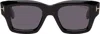 Tom Ford Black Ilias Sunglasses In 01a Shiny Black