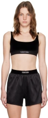 Tom Ford Black Jacquard Bra In Lb999 Black