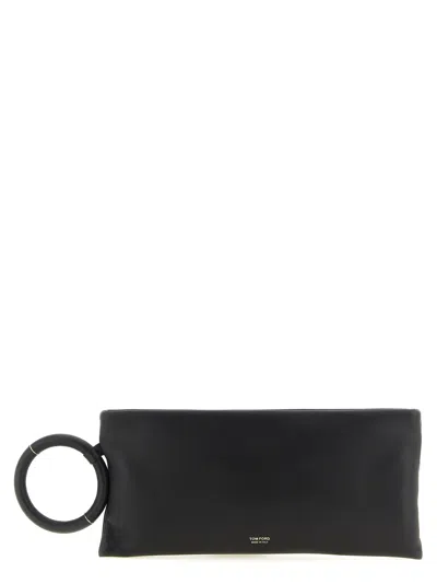Tom Ford Black Lambskin Clutch Women's Bag