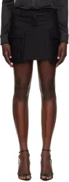 Tom Ford Black Large Patch Pocket Miniskirt In Lb999 Black
