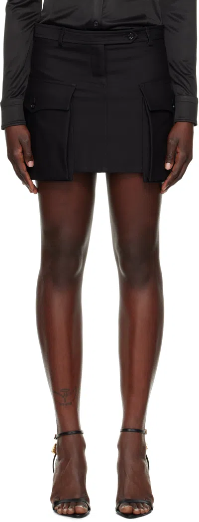 Tom Ford Black Large Patch Pocket Miniskirt In Lb999 Black