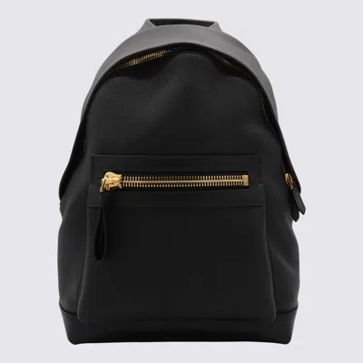 Tom Ford Black Leather Backpack