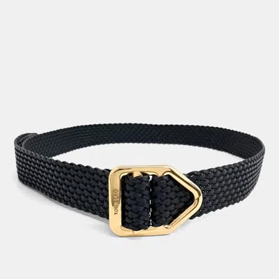 Pre-owned Tom Ford Black Leather Belt