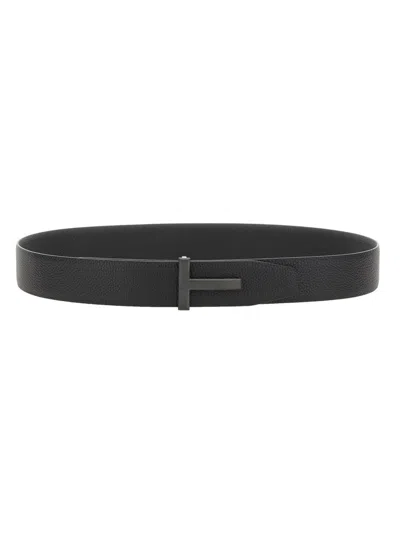 Tom Ford Black Leather Belts