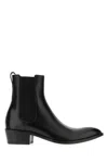 Tom Ford Chelsea Boots With Pointed Toe And Block Heel In Black