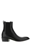 Tom Ford Chelsea Boots With Pointed Toe And Block Heel In Black