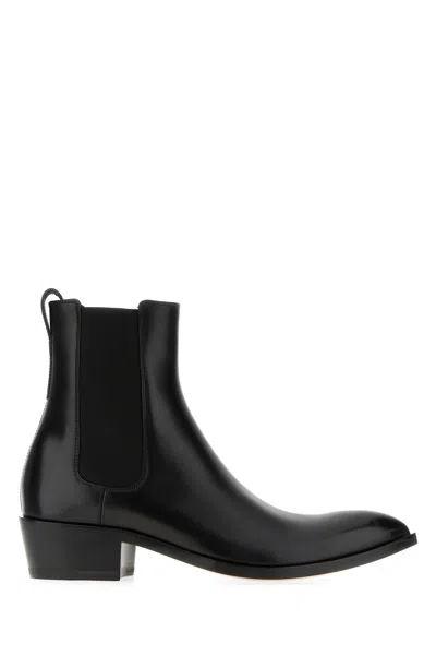 Tom Ford Black Leather Boots