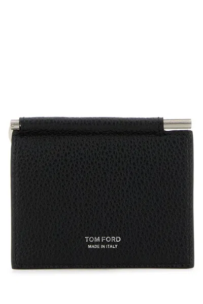 Tom Ford Black Leather Card Holder