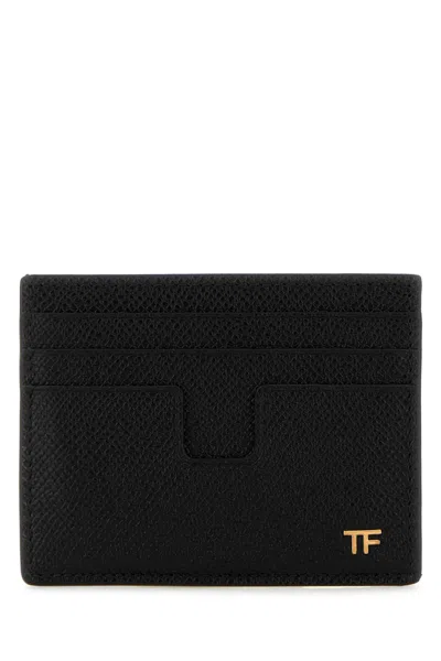 Tom Ford Black Leather Card Holder