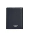 Tom Ford Elongated T Line Card Holder Accessories In Blue