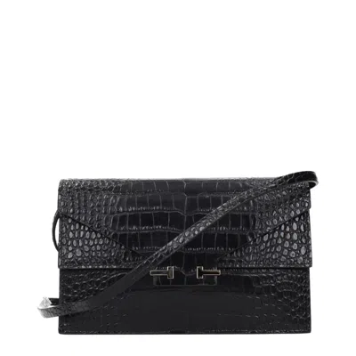 Tom Ford Black Leather Clutch Women's Bag