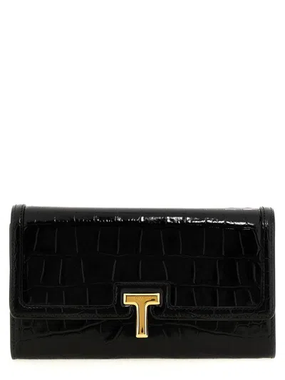Tom Ford Black Leather Crossbody Bag