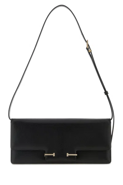 TOM FORD BLACK LEATHER CROSSBODY BAG