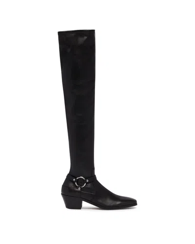 Tom Ford Black Leather High Boots