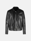 Tom Ford Leather Jacket Buttoned Cuffs Collared Front Pockets In Black