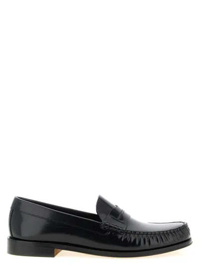 Tom Ford Patent Leather Penny Loafers In Black