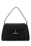 Tom Ford Black Leather Medium Tara Shoulder Bag