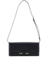 Tom Ford Black Leather Rectangular Shoulder Bag In Black