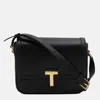 Tom Ford Mini Wallis Shiny Smooth Leather Bag In Black