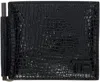 Tom Ford Black Leather T Line Money Clip Wallet In Black