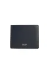 Tom Ford Leather T-line Classic Bifold Wallet In Black