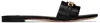 Tom Ford Whitney Calfskin Chain Slide Sandals In 1n001 Black