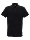 Tom Ford Black Short-sleeves Polo In Cotton Piquet Jersey Man In Black
