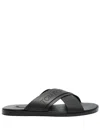 Tom Ford Logo-perforated Slides In Black