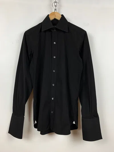 Pre-owned Tom Ford Black Long Sleeve Button Up Shirt