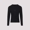 Tom Ford Long-sleeved Henley Top With Buttoned Placket And Fitted Silhouette In Black