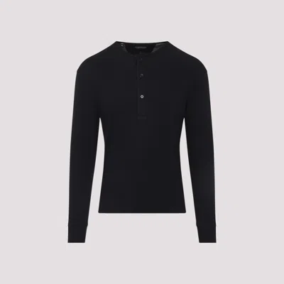 TOM FORD BLACK LONG SLEEVES T-SHIRT