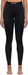 Tom Ford Black Lustrous Signature Leggings In Lb999 Black