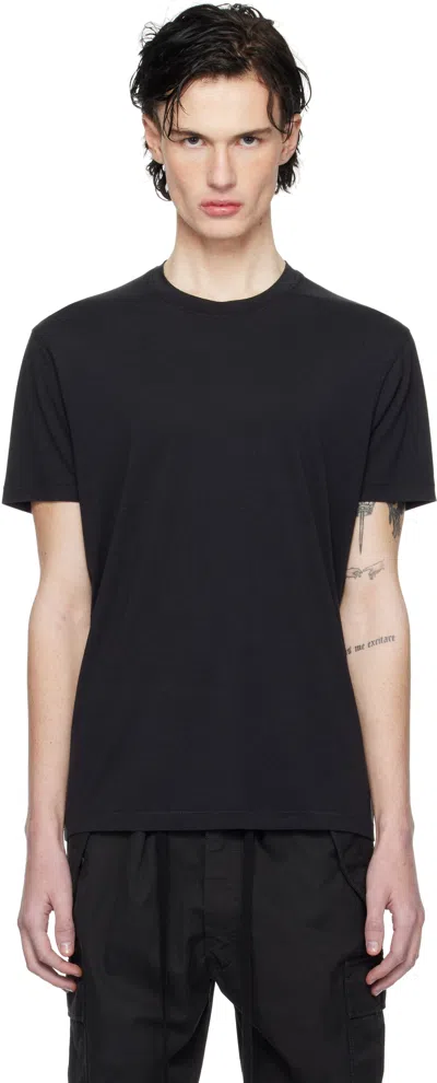 TOM FORD BLACK LYOCELL COTTON CREW T-SHIRT