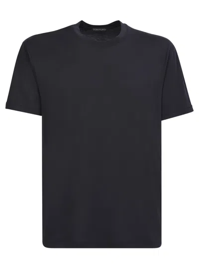 TOM FORD BLACK LYOCELL T-SHIRT