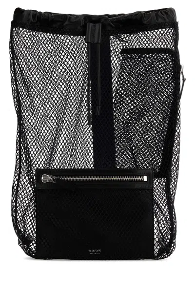 TOM FORD TOM FORD BLACK MESH BACKPACK