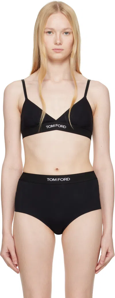 【送料&関税込】Tom Ford Triangle Bra TOM FORD Stretch-modal jersey soft-cup triangle bra | NET-A