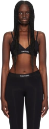Tom Ford Stretch-modal Jersey Soft-cup Triangle Bra In Lb999 Black