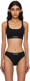 Tom Ford Black Modal Signature Bralette In Black