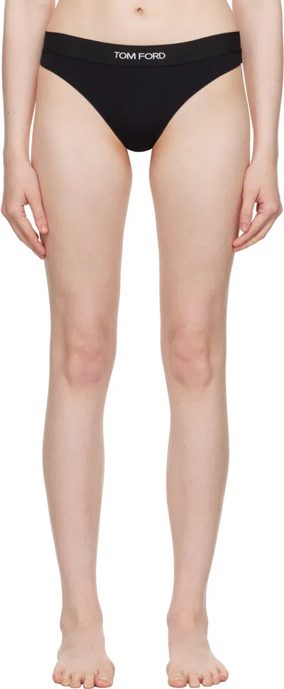 Tom Ford Modal Signature Thong Briefs In Multi