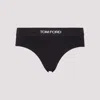 Tom Ford Black Modal Slip With Logo In Black