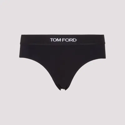 Tom Ford Black Modal Slip With Logo