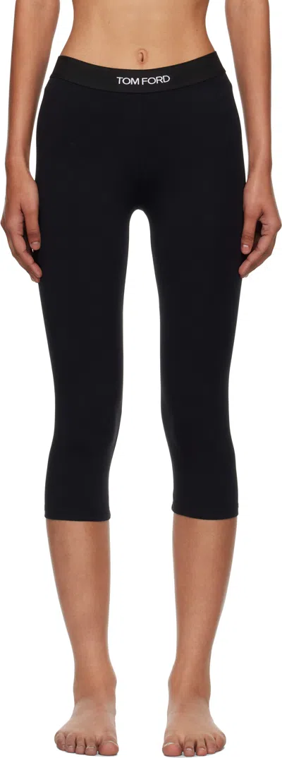 Tom Ford Black Modal Yoga Leggings