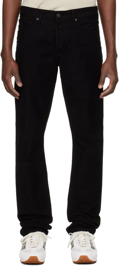 Tom Ford Black Moleskin Slim Fit Jeans
