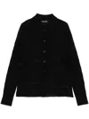 Tom Ford Open-knit Shirt In Black