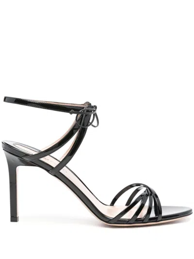 TOM FORD BLACK OPEN TOE HEELS