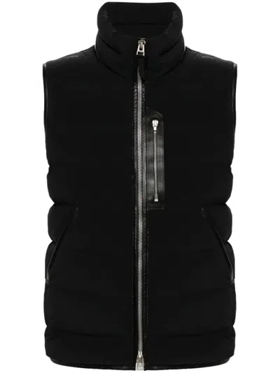 Tom Ford Padded Gilet In Black